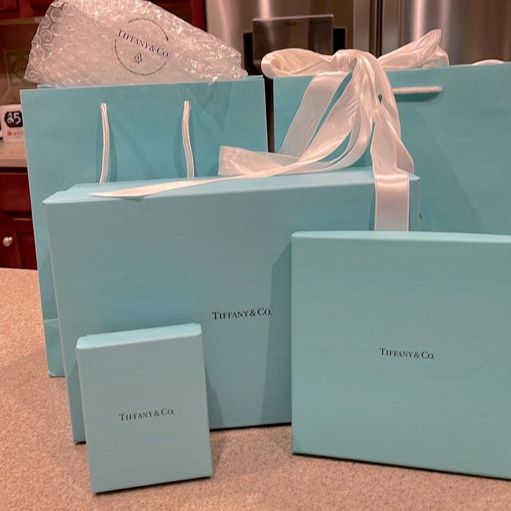 Tiffany bags & assorted boxes
